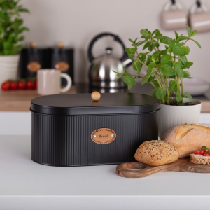 Komplet chlebak i 2 pojemniki SIMO COFFEE TEA czarny